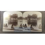 India & Punjab – Golden Temple Amritsar Stereoview A vintage stereograph photograph by Underwood &