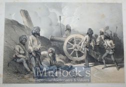 India & Punjab – Sikh War Mooltan Lithograph Original large handcoloured Lithograph title ‘In The