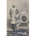 India & Punjab – Maharajah of Kapurthala Postcard A rare vintage antique postcard of HH Maharajah