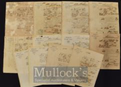 Cuba - Very Rare Group of 12x African slavery Death Certificates - the slaves are noted as having