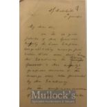 India & Punjab – Empress of India Jubilee A handwritten signed letter from the Nawab of Loharu, a