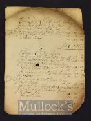 Queen Anne Period Milliners Bill 1704 – A Manuscript Bill made out for making clothes for various