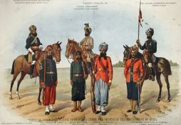 India – Types of the Indian Native Army Corps under the orders of the Government of India C.1900,