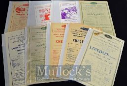 L.N.E.R and B.R Railway Excursion Handbills for Assorted Horse Races to include Royal Ascot, Kempton