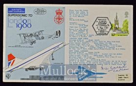 Autograph – Brian Walpole Concorde Captain Signed First Day Cover Super Sonic to London 1980, signed