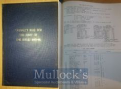 India & Punjab – Army of Sutlej typed/manuscript printed and bound titled ‘Casualty Roll for the