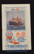 Australian-Oriental Line Circa 1926 -27 Publication A 16 page publication with illustrations and