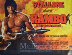 Film Posters - Rambo II & Teaser Rambo III - 40 X 30 Starring Sylvester Stallone, Richard Crenna (