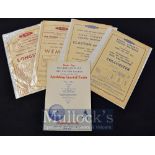 L.M.S, L.N.E.R and B.R Railway Excursion Handbills for Sporting Events including 1935 King v