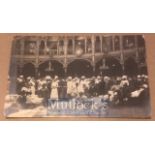 WWI Original Real photo postcard of Wounded Sikh Soldiers at the dome, Brighton. England c1914.