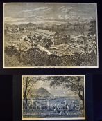 1856 Chinese Engraving ‘The Harbour of Hong Kong’ from an original sketch from a British