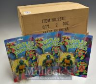 Turtles Fighters Figures: 4" Figure Leonardo new on bubble card 24 in original outer box (2)