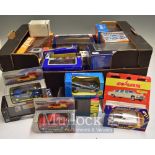 Selection of Diecast Cars Trucks Toys: Various scales some large all boxed including makers Corgi,