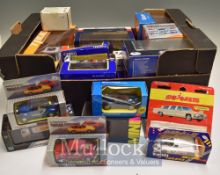 Selection of Diecast Cars Trucks Toys: Various scales some large all boxed including makers Corgi,