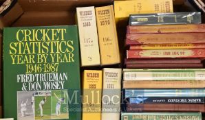 Selection of Cricket Related Books: To include Wisden 1979, 1980, 1981, 1992, 1993, Cricket