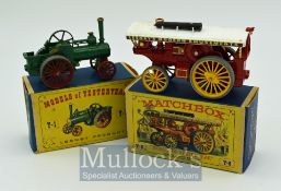Matchbox Models of Yesteryear Y9 & Y1 Diecast Toys - Fowler Showman’s Engine and Alchin Traction
