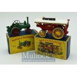 Matchbox Models of Yesteryear Y9 & Y1 Diecast Toys - Fowler Showman’s Engine and Alchin Traction