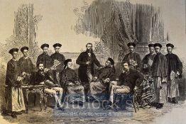 1868 China – ‘The Chinese Embassy in London’ Original Engraving from a British periodical with