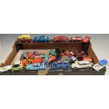 Large Collection of Play Worn Diecast Toys: Featuring Dinky, Corgi, Matchbox inspection needed (