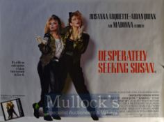 Film Poster - Desperately Seeking Susan - 40 X 30 Starring Madonna issued by Property of National
