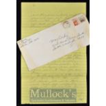 American Serial Killer – Very Scarce Ted Bundy (1946-1989) Original Hand Written Letter – dated