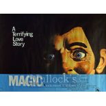 Film Poster - Horror Film Magic - 40 X 30 Starring Anthony Hopkins, Ann Margret issued by Property