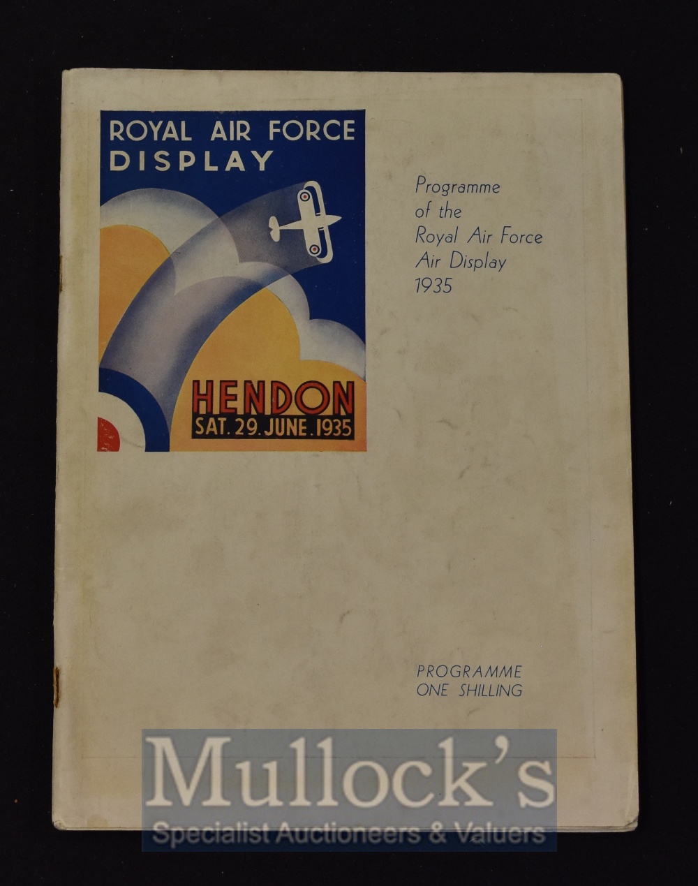 Hendon Royal Air Force Display 1935 Programme An extensive 84 page well illustrated programme.
