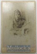 India & Punjab – Patiala Princess cabinet card original photograph of a European Rani of Patiala