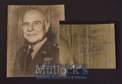 Aviation Autograph – General JH Doolittle Signed Photograph an American General and aviation