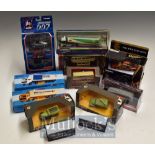 Selection of Diecast Cars & Buses: Corgi James Bond 007, BP Tanker, advertising vans, P & O