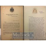 India & Punjab – King Edward memorial Fund a interesting pair of documents relating to the King