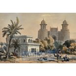 India – ‘The Hazari Bagh-Lahore’ Colour Lithograph by James Duffield Hardinge 1847 hand coloured,