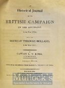 An Historical Journal Of The British Campaign On The Continent In The Year 1794 With The Retreat