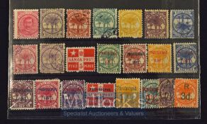 Samoa - Early interesting collection of 22 different postage stamps Circa 1880s – 1890s including