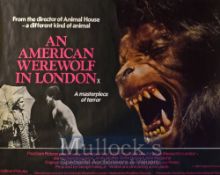Film Poster - An American Werewolf in London - 40 X 30 Starring David Naughton, Jenny Agutter issued