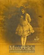 Mary Pickford Photograph C.1916 with facsimile signatures sepia paper, measures 19x25cm approx.