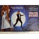 Film Poster - James Bond 007 The Living Daylights - 40 X 30 Starring Timothy Dalton, Art Malik,