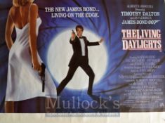 Film Poster - James Bond 007 The Living Daylights - 40 X 30 Starring Timothy Dalton, Art Malik,