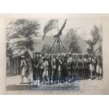 India & Punjab – Indian Mutiny veteran An original engraving from the Graphic titled ‘Lucknow –