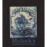 United States Of America - Pony Express Special Postage Stamp 1861 Vignette of a Pony Express