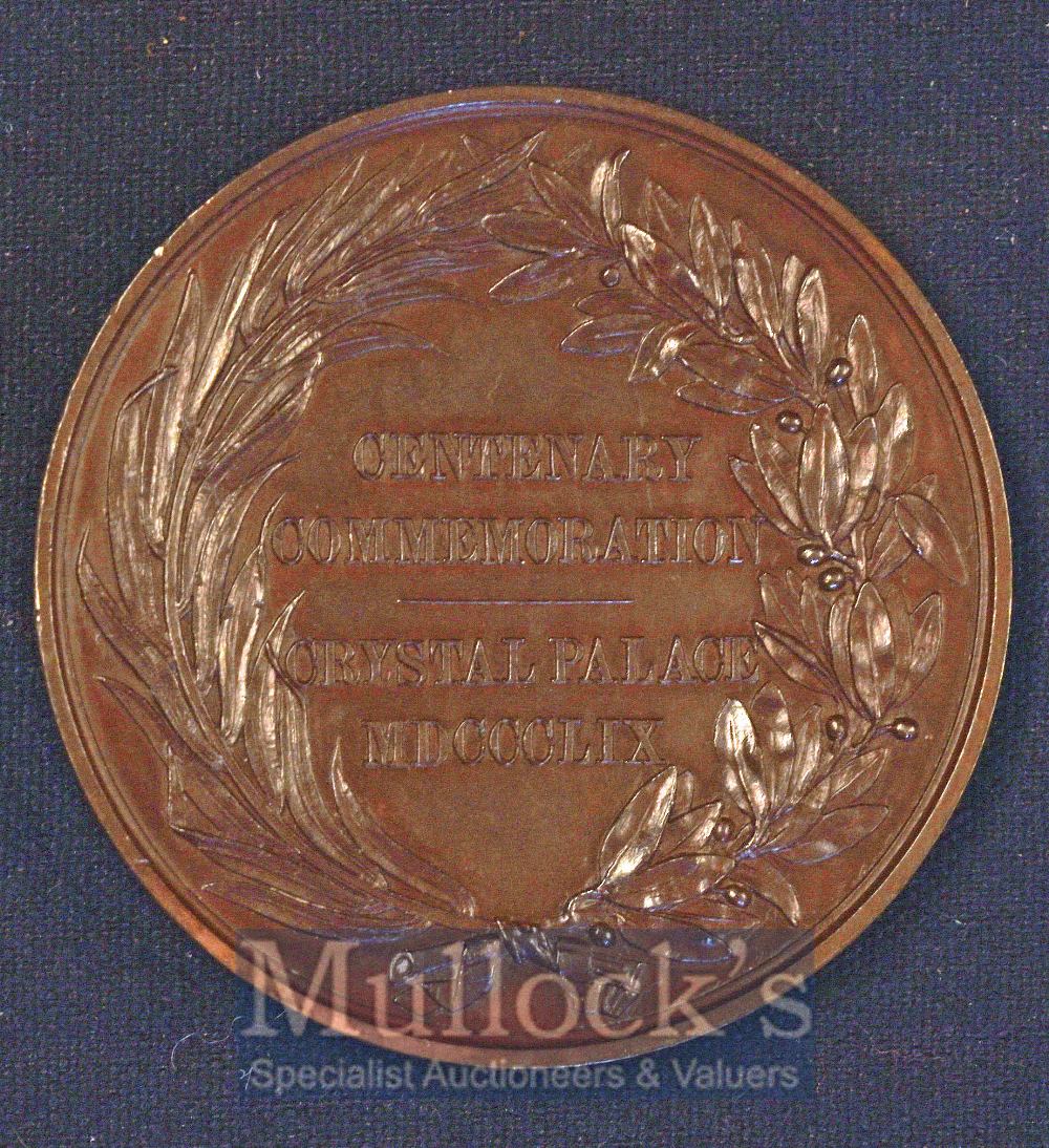 "Handel" Large Centenary Concert At The Crystal Palace. Commemorative Bronze Medallion 1859 These - Image 2 of 2