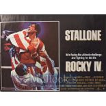 Film Poster - Rocky II & IV - 40 X 30 Starring Sylvester Stallone, Carl Weathers, Brigitte