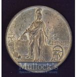 Scarce Giant Crystal Palace Medallion 1851 Obverse; The Crystal Palace with Portraits of Queen