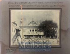 India & Punjab – Patiala Royals at Sri Hazur Sahib Photograph An original antique photograph of