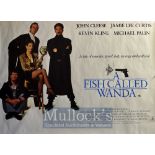 Film Poster - Fish Called Wanda - 40 X 30 Starring John Cleese, Jamie Lee Curtis, Kevin Kline,