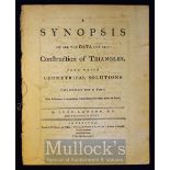 1773 A Synopsis of all Data for the Construction of Triangles, from which Geometrical Solutions have