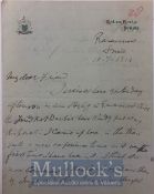 India & Punjab – Signed letter from Nawab Malerkotla A fine 3pp letter signed on gilt crested headed