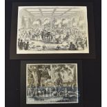 India – Two Engravings ‘The Hoolie Festival’ 1858 and ‘Hindoo Festival Cashmere’ both with