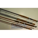 Selection of Fishing Rods: To consist of 2 piece fly rod, Allcocks Nimrod spinning rod, David