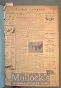 1956 Ludlow Advertiser & Bishops Castle Advertiser Bound Newspaper running from 5th January to